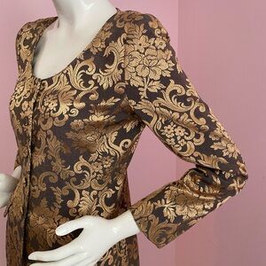 Vintage Noviello Bloom Cocktail Suit Brocade